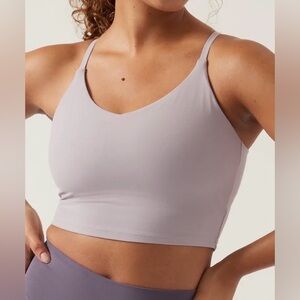 Athleta Gray Sports Bra Tank Medium